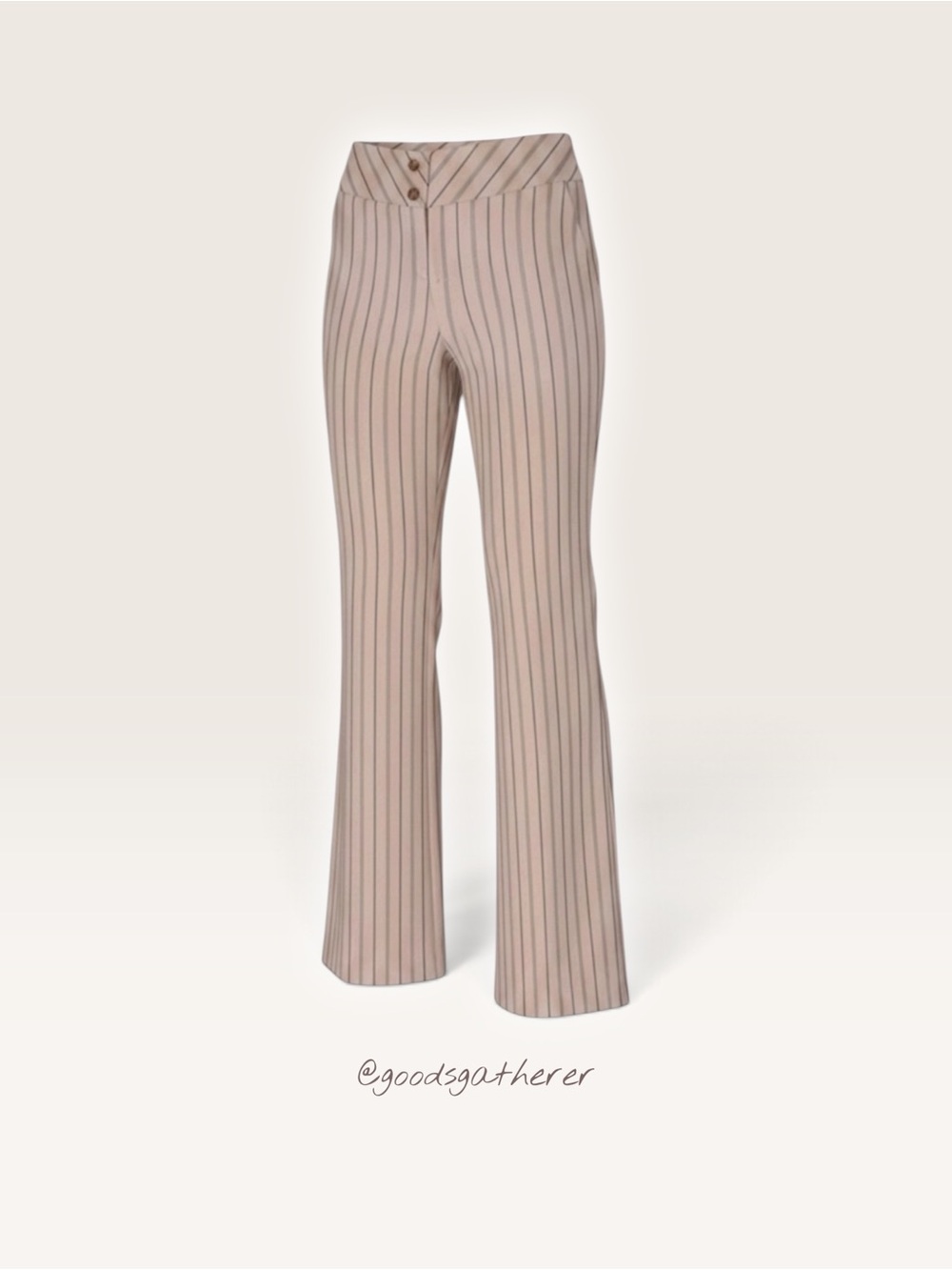 A-list by Wrapper Y2K Striped Flare Dress Pants Size 3